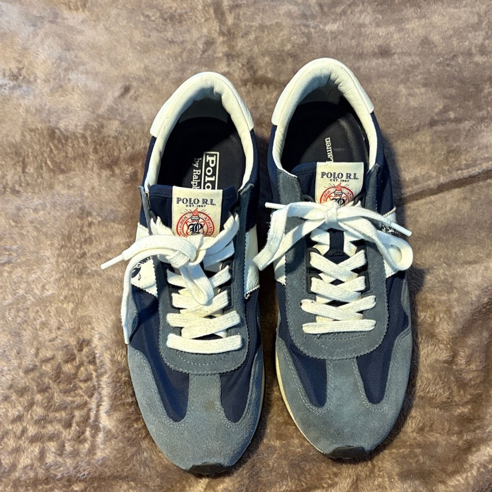 Polo by Ralph Lauren Men’s size 9.5 Retro Sneakers Excellent/like New condition!